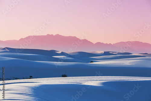 White sand dunes