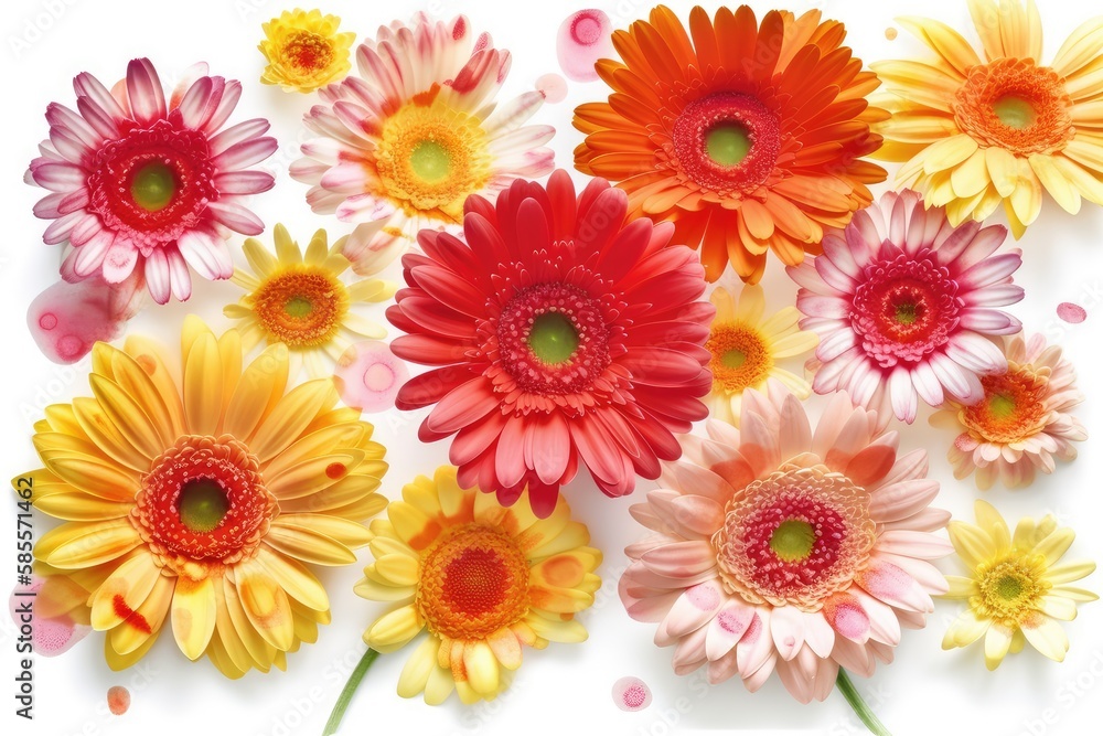 Happy spring time Gerbera pattern Happy spring time Gerbera pattern