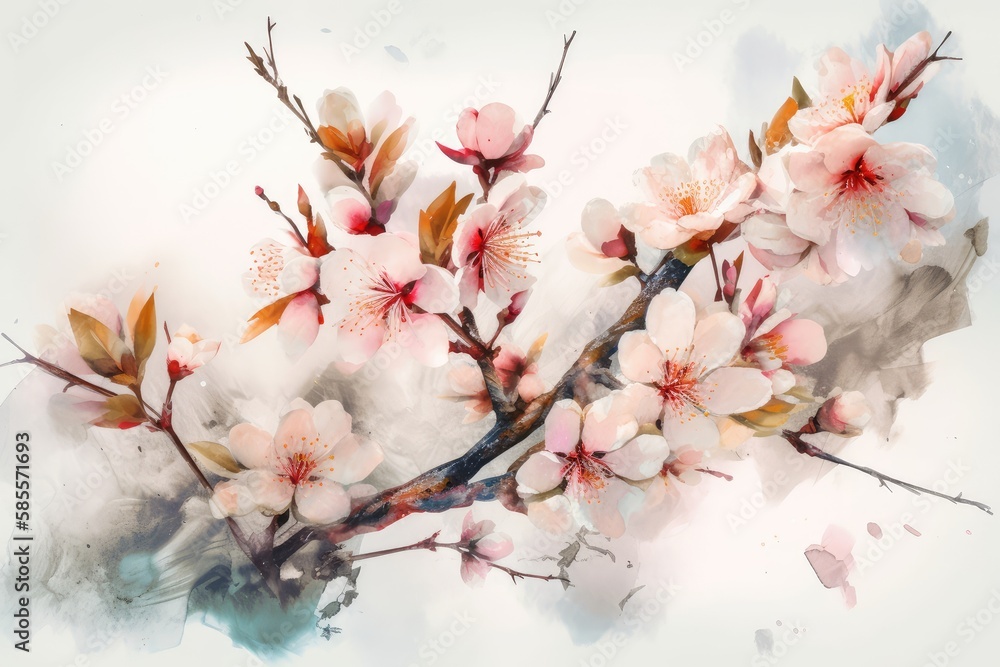 Pastel color Cherry Blossoms Spring Flowers
