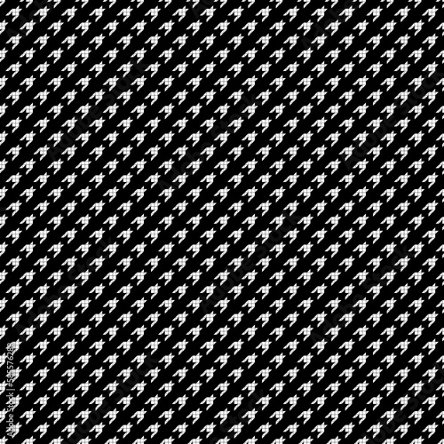 Seamless surface pattern design with houndstooth ornament. Squares, triangles, sign wallpaper. Fabric background. Mosaic motif. Digital paper, textile print, page fill, web designing. Vector work