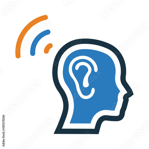 ear, head, audiology, human audiology icon