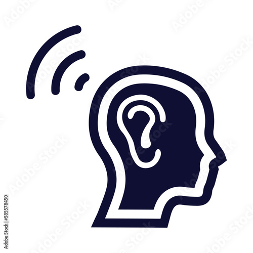 ear, head, audiology, human audiology icon