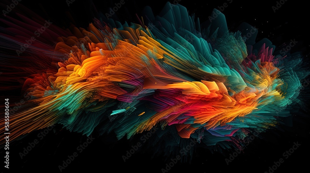 Energetic 3D abstract background featuring vibrant colors, dynamic shapes, and a pulsating rhythm. A lively and captivating visual experience for any creative project. Energetic 3D abstract background featuring vibrant colors, dynamic shapes, and a pulsating rhythm. A lively and captivating visual experience for any creative project.