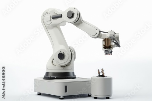Portable robotic arm with station module. AI generated, human enhanced © top images
