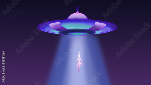 ufo in space