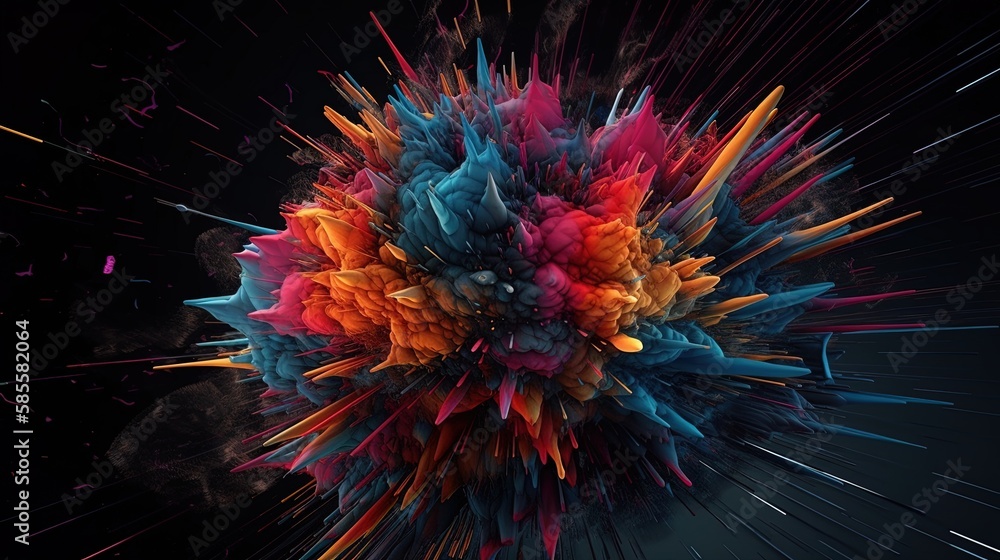 Energetic 3D abstract background featuring vibrant colors, dynamic shapes, and a pulsating rhythm. A lively and captivating visual experience for any creative project. Energetic 3D abstract background featuring vibrant colors, dynamic shapes, and a pulsating rhythm. A lively and captivating visual experience for any creative project.