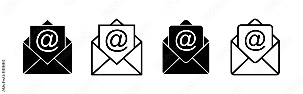 Mail icon vector for web and mobile app. email sign and symbol. E-mail icon. Envelope icon Mail icon vector for web and mobile app. email sign and symbol. E-mail icon. Envelope icon