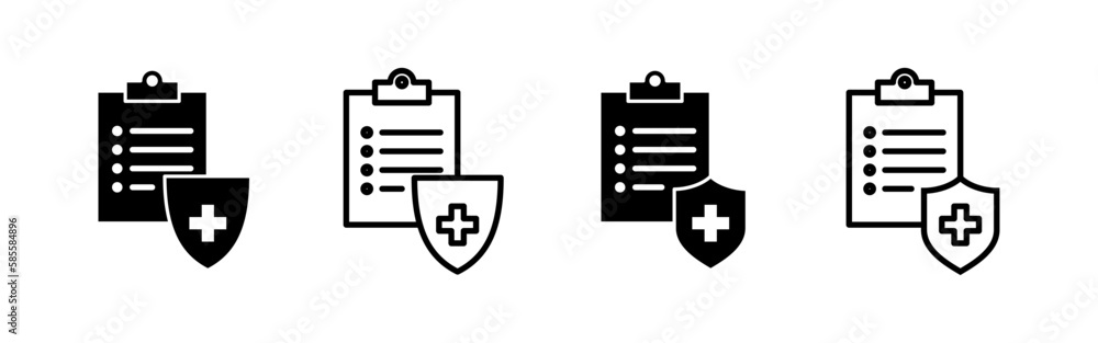 Medical insurance icon vector for web and mobile app. health insurance sign and symbol Medical insurance icon vector for web and mobile app. health insurance sign and symbol