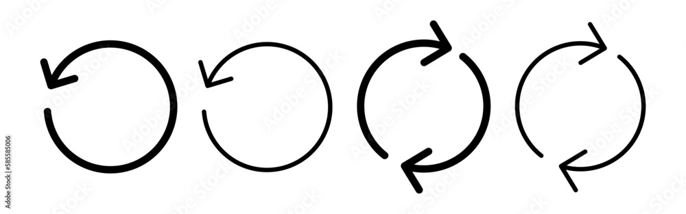 Refresh icon vector for web and mobile app. Reload sign and symbol. Update icon. Refresh icon vector for web and mobile app. Reload sign and symbol. Update icon.