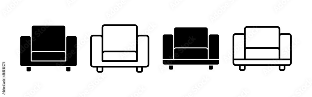 Sofa icon vector for web and mobile app. sofa sign and symbol. furniture icon Sofa icon vector for web and mobile app. sofa sign and symbol. furniture icon