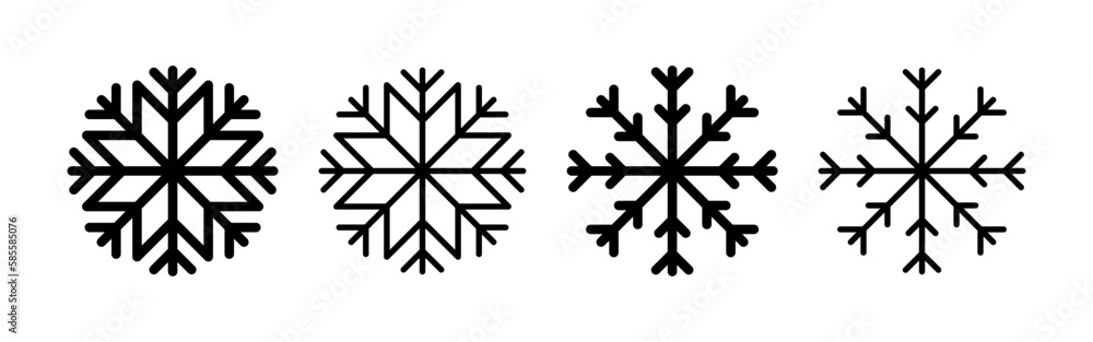 Snow icon vector for web and mobile app. snowflake sign and symbol Snow icon vector for web and mobile app. snowflake sign and symbol
