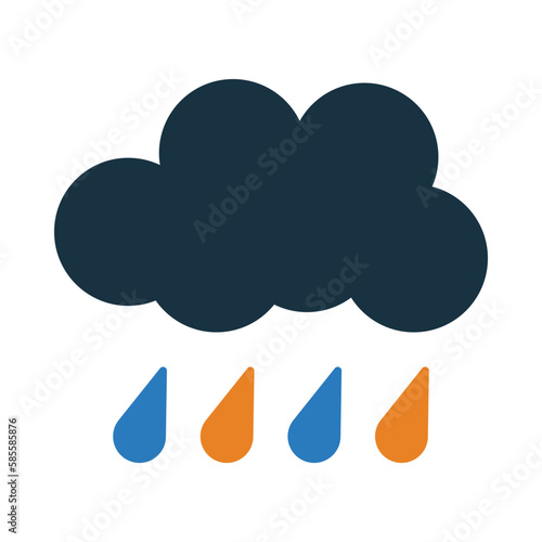 cloud, rain, rainy day, weather icon