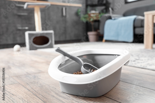 Litter box for cat on floor...