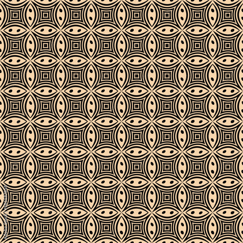 Parang Kawung Batik, Yogyakarta. Javanese traditional batik pattern for background, carpet, wallpaper, clothing, wrapping, fabric, brochure, catalog, magazine, vector illustration. Parang Kawung Batik, Yogyakarta. Javanese traditional batik pattern for background, carpet, wallpaper, clothing, wrapping, fabric, brochure, catalog, magazine, vector illustration.