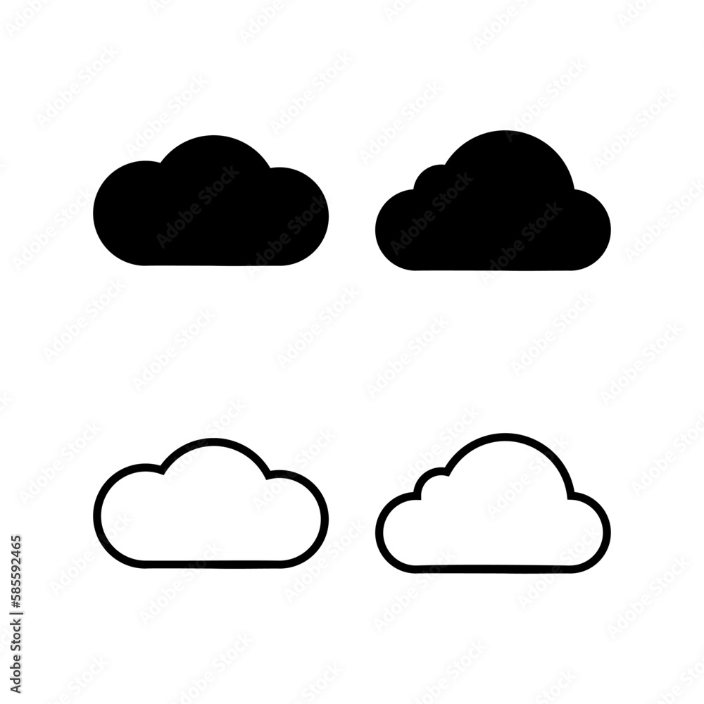 Cloud icon vector illustration. cloud sign and symbol Cloud icon vector illustration. cloud sign and symbol