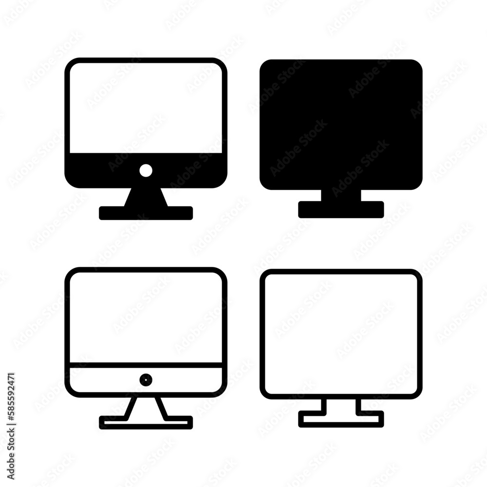 Computer icon vector illustration. computer monitor sign and symbol Computer icon vector illustration. computer monitor sign and symbol