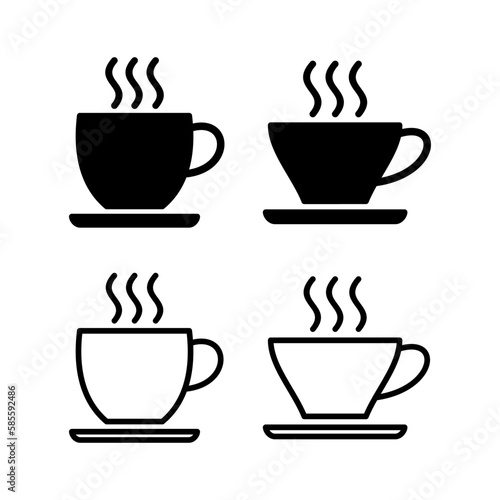 coffee cup icon vector illustration. cup a coffee sign and symbol