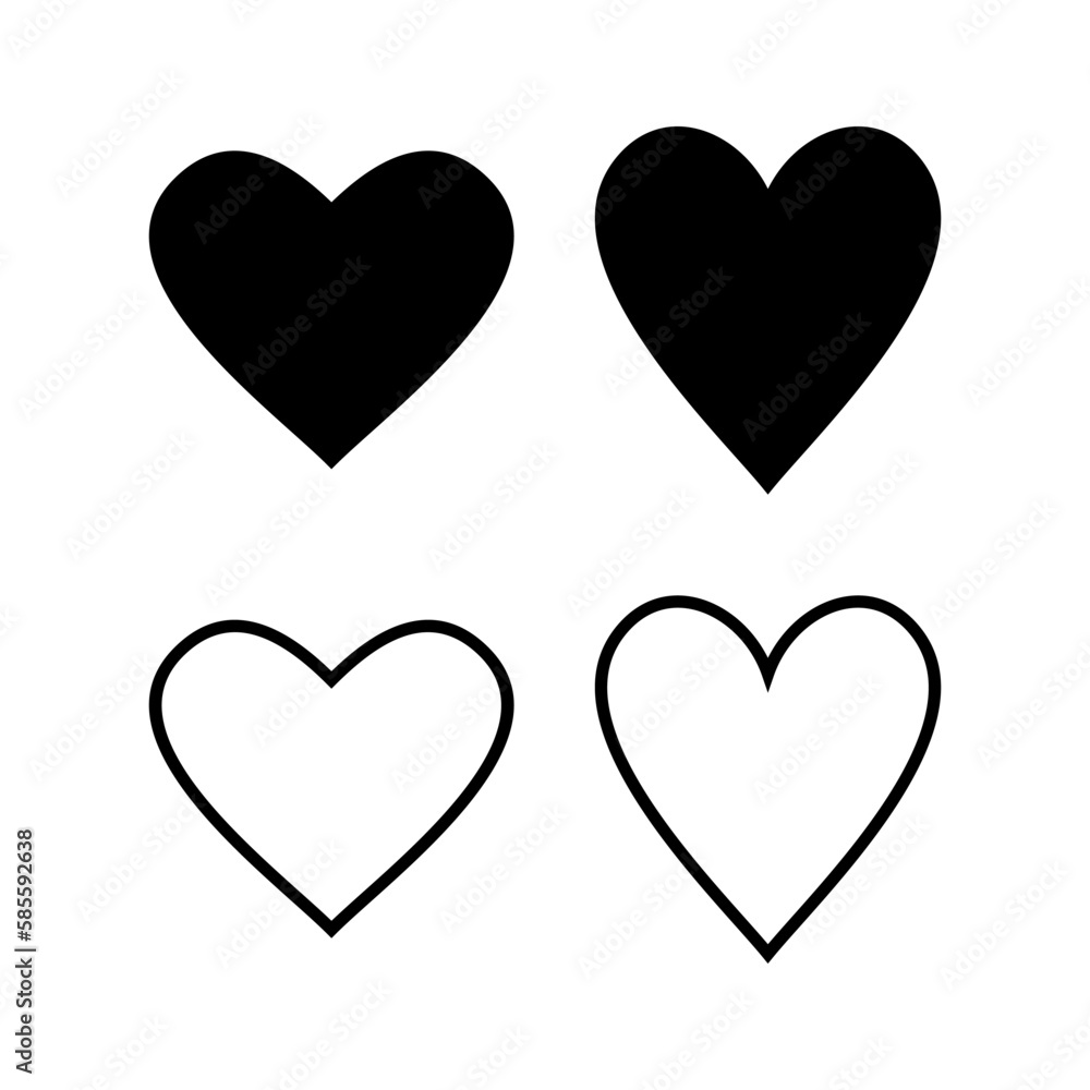Love icon vector illustration. Heart sign and symbol. Like icon vector. Love icon vector illustration. Heart sign and symbol. Like icon vector.