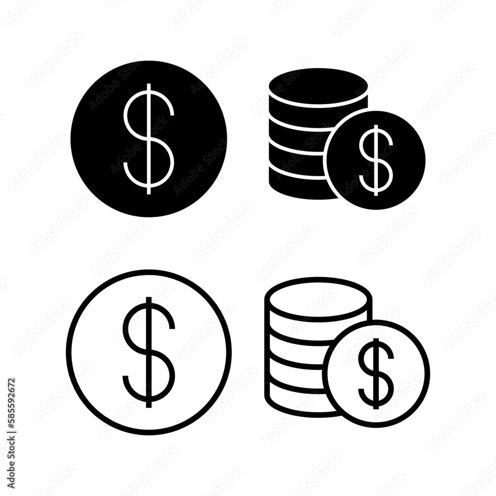 Money icon vector illustration. Money sign and symbol Money icon vector illustration. Money sign and symbol