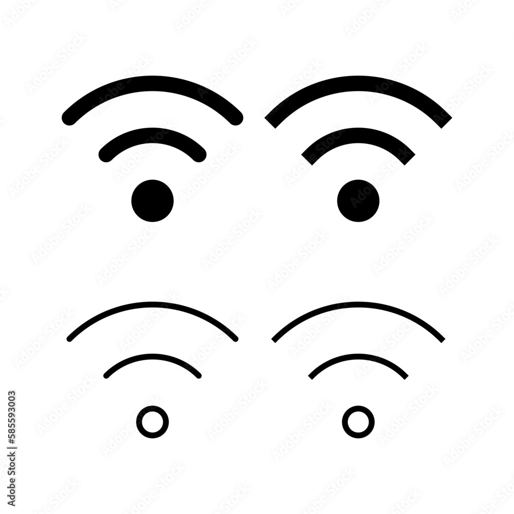 Wifi icon vector illustration. signal sign and symbol. Wireless icon Wifi icon vector illustration. signal sign and symbol. Wireless icon