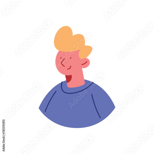 blond man profile