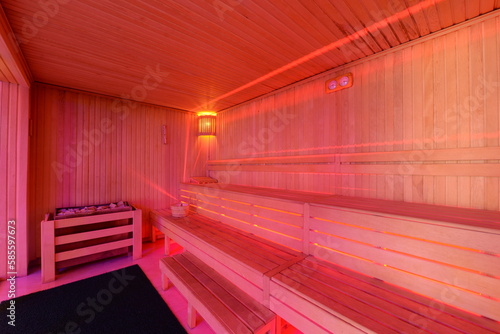 Obraz na płótnie clean and empty sauna room