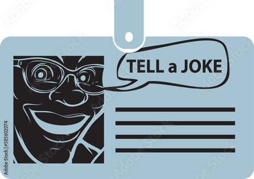 ID card tell a joke