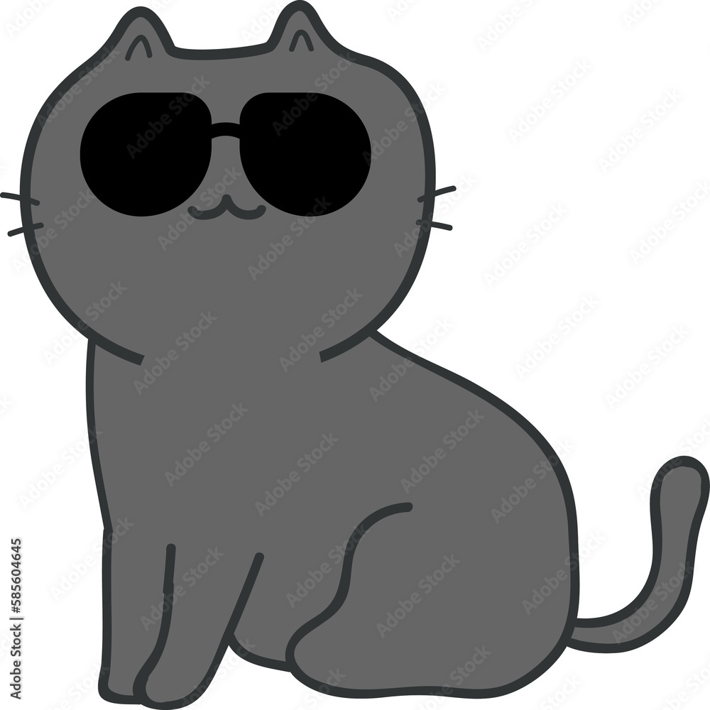 cat with glasses cat with glasses