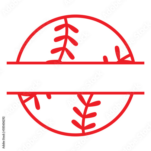 baseball outline Softball Ball Stitches