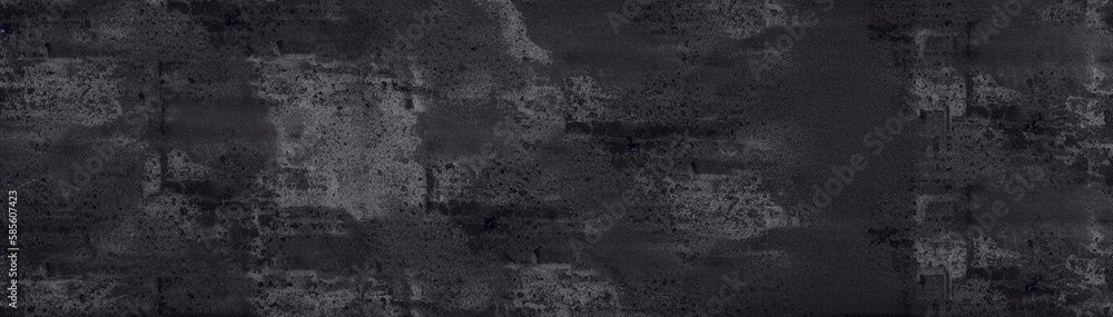 Illustration of a textured and worn-out wall in black and white created with Generative AI technology Illustration of a textured and worn-out wall in black and white created with Generative AI technology