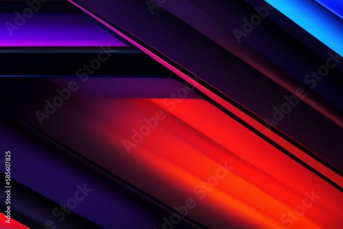abstract background with blue, orange and yellow geometric shapes. 3d rendering 