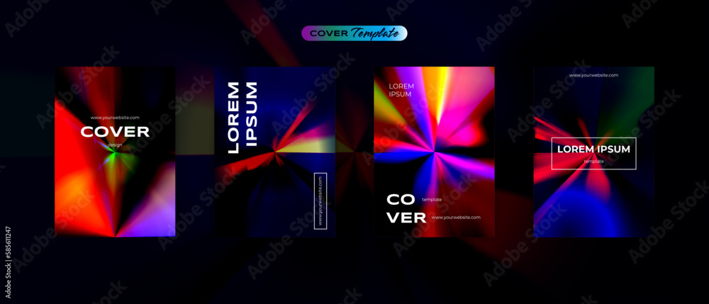 Futuristic 80s cover design treasure retro vibrant back to the future theme collection vector background for flyers, banners, posters, invitations, gift cards, brochures