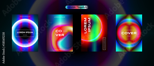 Futuristic 80s cover design ultra retro vibrant back to the future theme collection vector background for flyers, banners, posters, invitations, gift cards, brochures