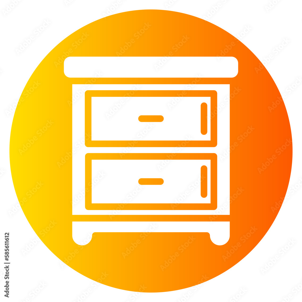 cabinet gradient icon cabinet gradient icon