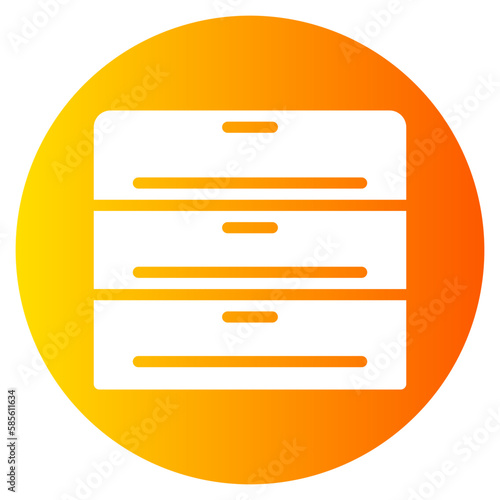 drawers gradient icon