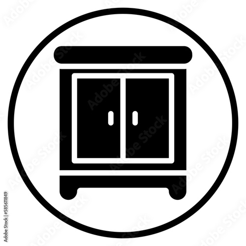 chest of drawers glyph icon