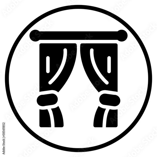 curtain glyph icon