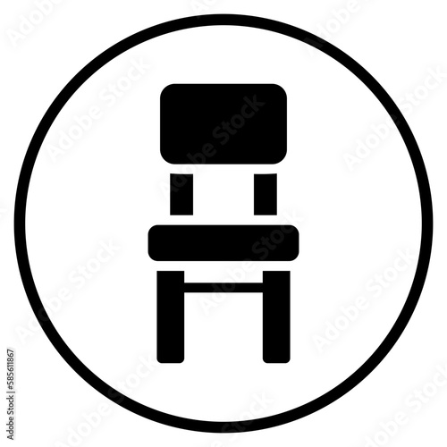 chair glyph icon