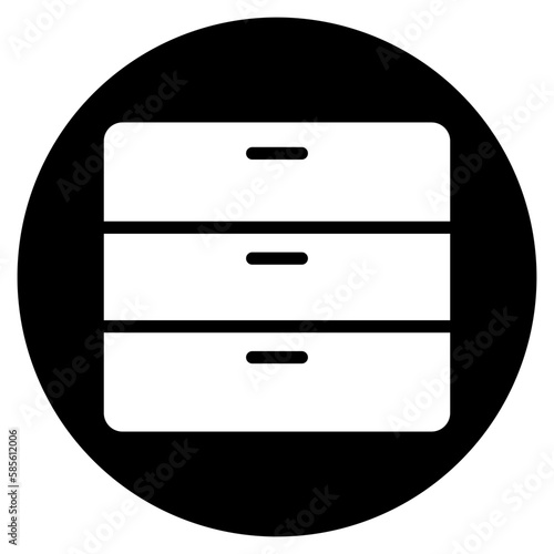 drawers glyph icon