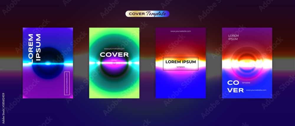 Futuristic 80s cover design retro mix vibrant back to the future theme collection vector background for flyers, banners, posters, invitations, gift cards, brochures