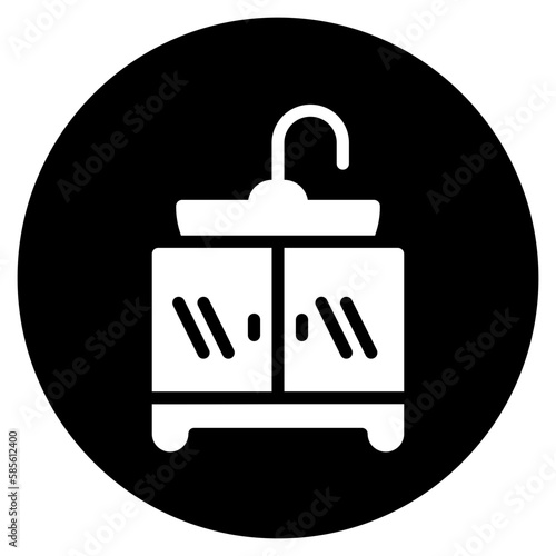 sink glyph icon