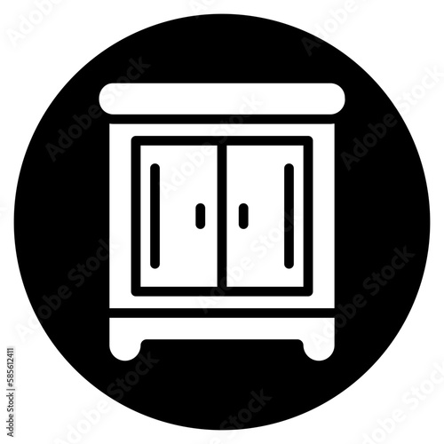 chest of drawers glyph icon