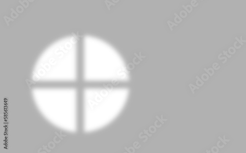 Realistic round window shadow effect