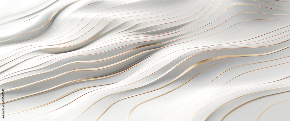 Abstract 3D White Background