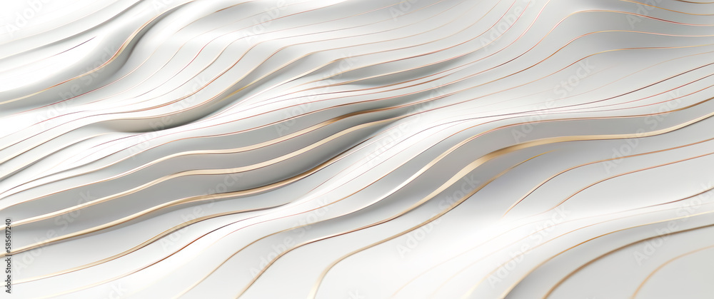 Fototapeta premium Abstract 3D White Background