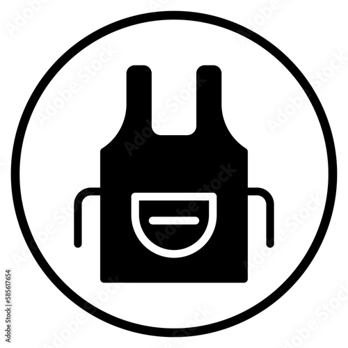apron glyph icon