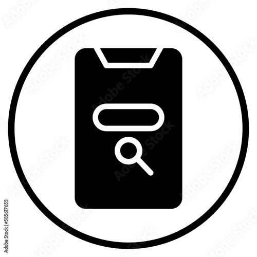 browsing glyph icon