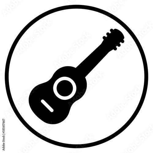 guitar glyph icon