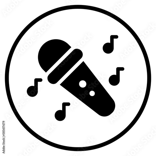 karaoke glyph icon