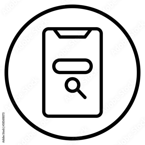 browsing line icon